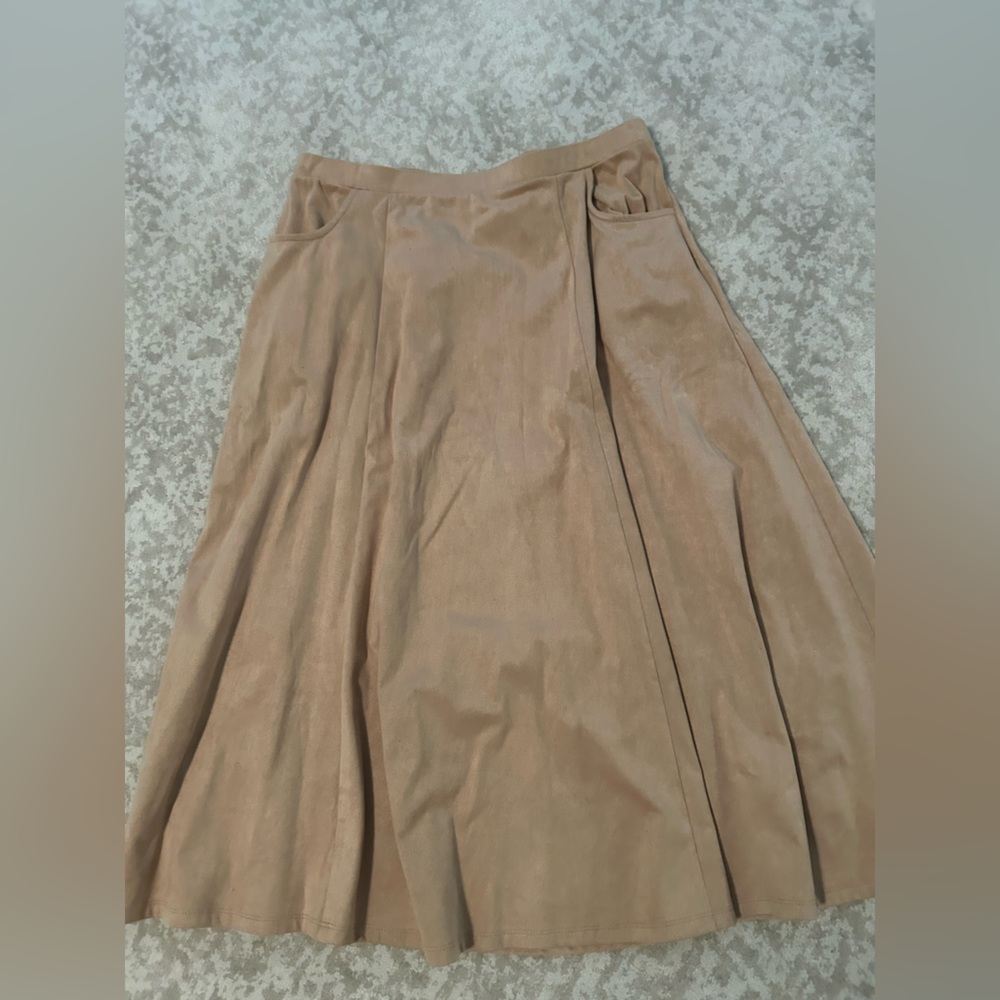 Lularoe Avery Elegant Tan Women's Skirt